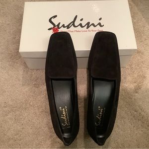 Sudini Black Suede Shoes 9W
